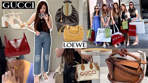 shopping spree gucci|SHOPPING SPREE AT GUCCI & LOEWE WITH MY BESTIES.